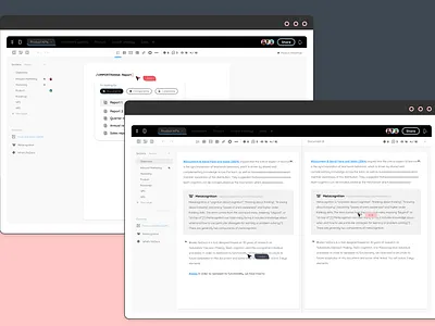 Document editor - shared work design ui ux web