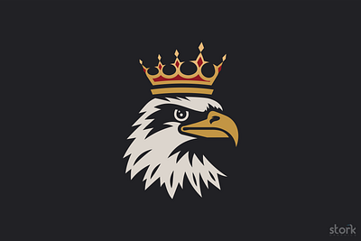 King Eagle Logo branding buy logo design eagle logo graphic design illustration king logo logo logo for sale ready made logo vector