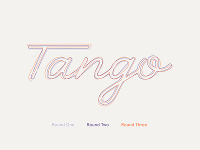 Tango Logo Rounds b2b brand identity branding agency focus lab logo logo design rebrand script based font script font
