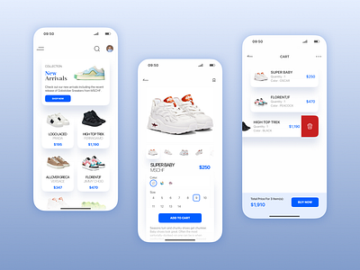 Designer Shoe Resale App app apple design hig ios iphone mobile ui ux