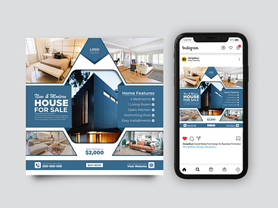 Social Media Banner | Social Media Post | Ads | Advertising agency apartment architecture banner banner design building carousel designer flyer graphic design marketing modern home modern house post poster property real estate rent sale social media