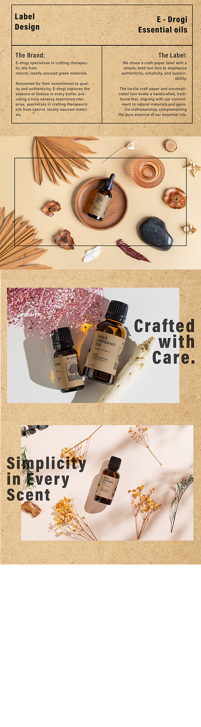 Label Design / Essential Oils branding graphic design