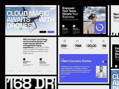 168 Drones - Product Landing Page branding design drone home homepage landing landing page logo page product typography ui uidesign user experience userinterface ux web web design