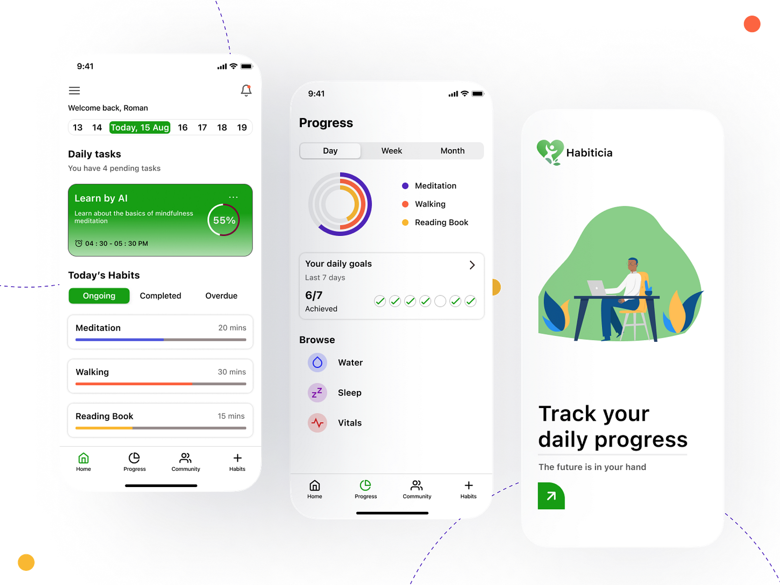 HabiticiaHabit building app UI design Superdribbbs mission 1 by