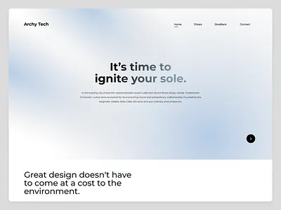Minimalistic Design architecture design ignite landing landing page marketing minimalitsic sole u ui ux