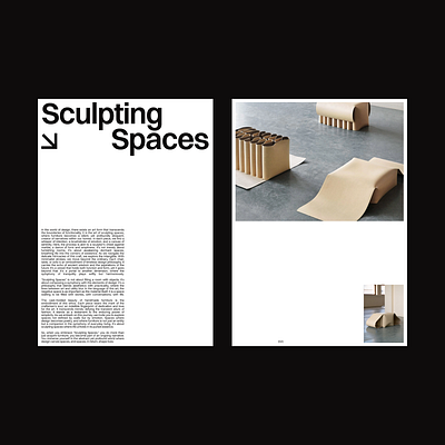 Sculpting Spaces – 02 clean design digital grid layout minimal portfolio swiss typography