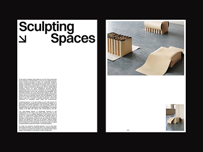 Sculpting Spaces – 02 clean design digital grid layout minimal portfolio swiss typography