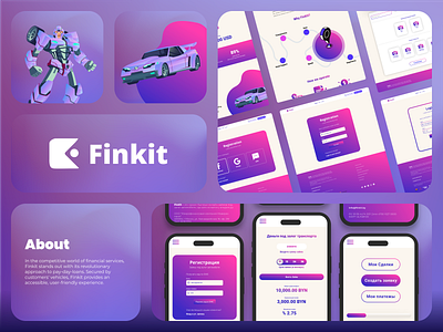 FinKit - branding assets banking branding finance fintech graphic design illustration loans loans logo logo design mobile design