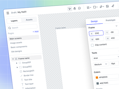 Figma re-design design syste desktop app editor ui figma design image editor toolbar ui ui kit vector tool