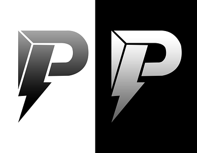 P . LOGO DESIGN 3d animation branding graphic design logo motion graphics ui