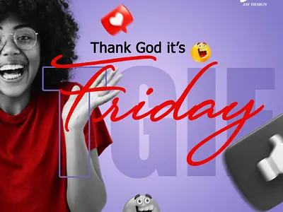 TGIF branding design graphic design illustration logo social media post design typography