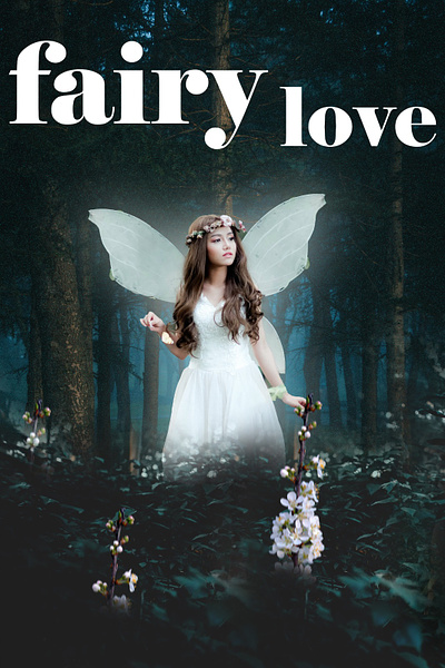 fairy love book cover branding darke design digital art digital poster fairy graphic design illustration light love magzine poster princess scary ui ux vector wallpaper