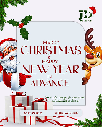 Merry Christmas branding design graphic design illustration logo social media post design typography