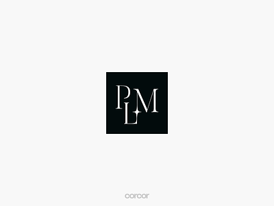 PLM Monogram Logo branding law lawyer logo logo design logotype luxury minimal monogram plm serif