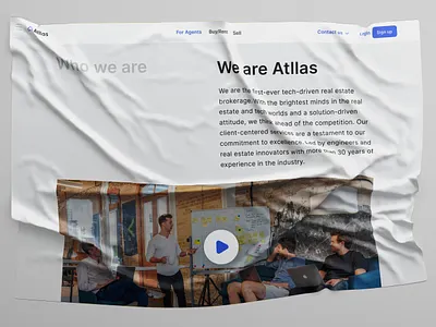 About us page - Atllas real estate about us company design ui uidesign uidesigner uiux ux uxdesign web design