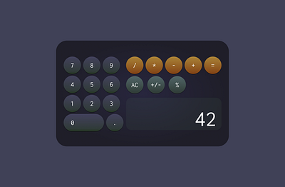 Daily UI - 004 calculator dailyui widget