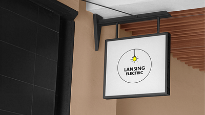 Lansing Electric Logo And Brand Guideline adobe illustrator brand book brand logo branding company logo logo
