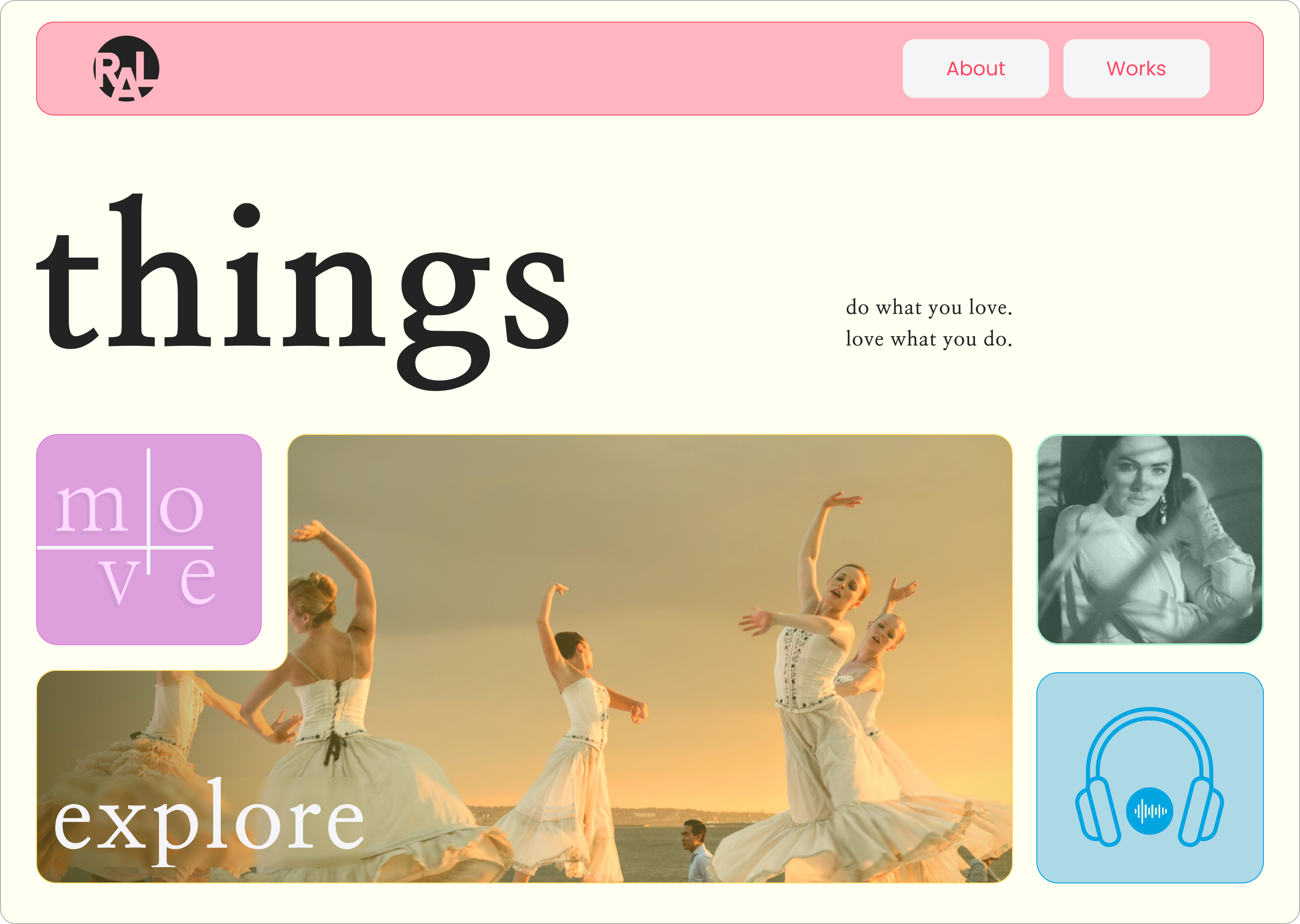 Bento layout : interface trend 2024 2024 arts auto layout bento branding color exploration hero section homepage interface landing page layout music pastel responsiveness shape simple trends uiux website