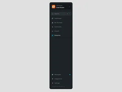 Sidebar - Dark analytics chatgpt dark dark mode dashboard elon musk menu saas sidebar