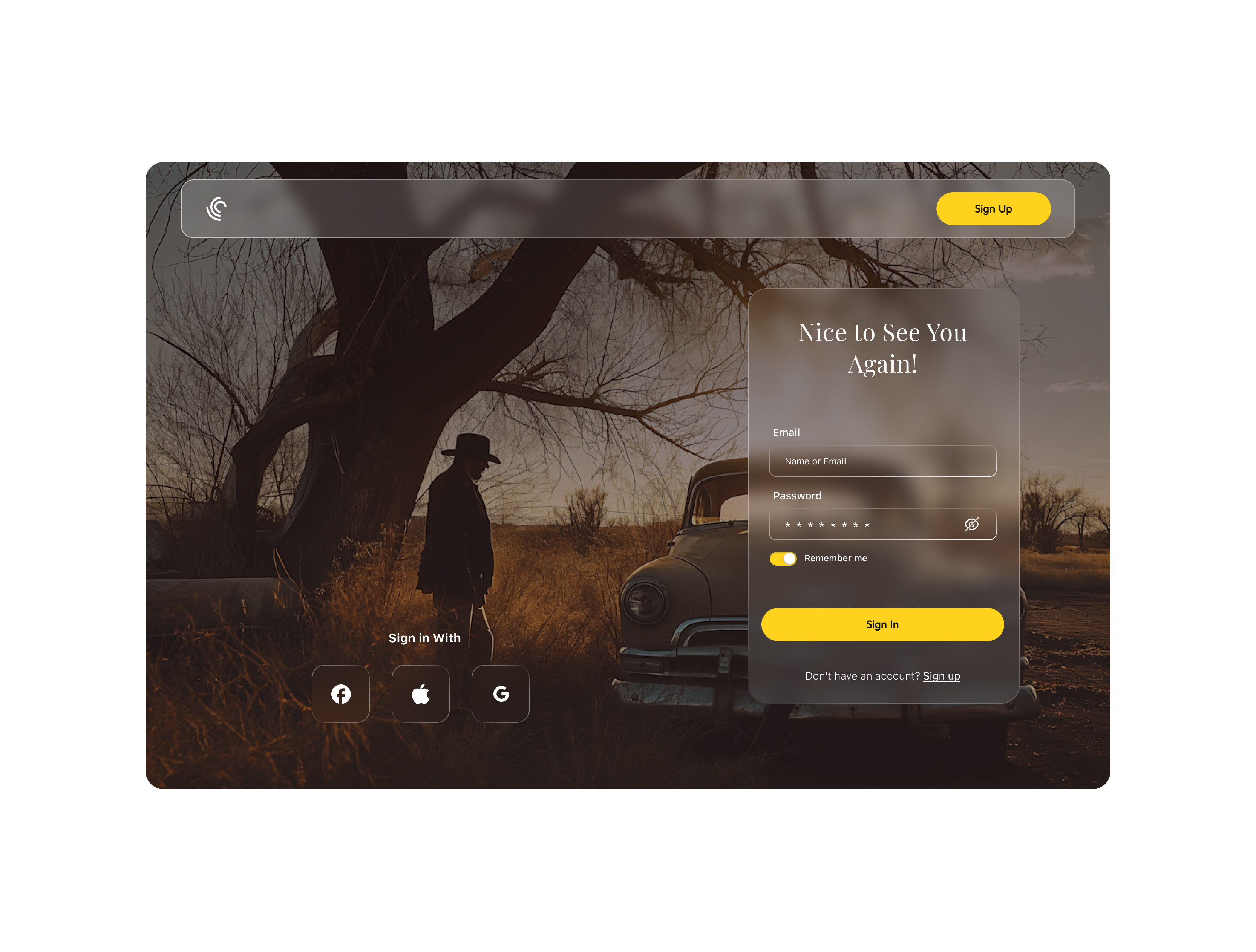 Sign In UI Glass Morphism design glass effect glass in ui glass morphism landing page landing page design sign in ui sign up sign in ui ui design user interface ux web dsign website