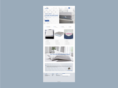 Mattress website logo ui