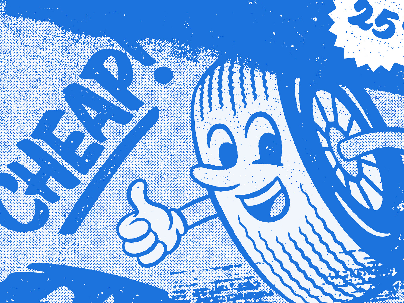 Cheap! Collage by Jared Shofner on Dribbble
