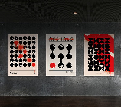 Archaus Posters Design design graphic design illustration ui
