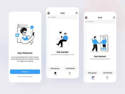 Chat app branding color design graphic design illustration logo productdesign ui ux