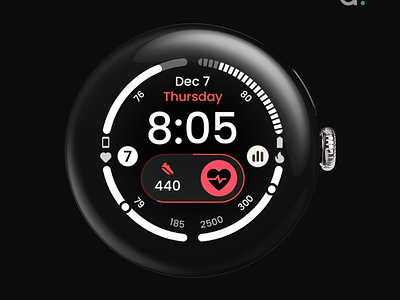 InfoGraph 2: Wear OS 4 watch face amoled watch faces amoledwatchfaces app design digital google play kotlin material 3 ui watch face watch face format wear os