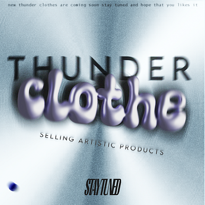 Thunder Clothes 3d 3d design 3d post designer graphic design post