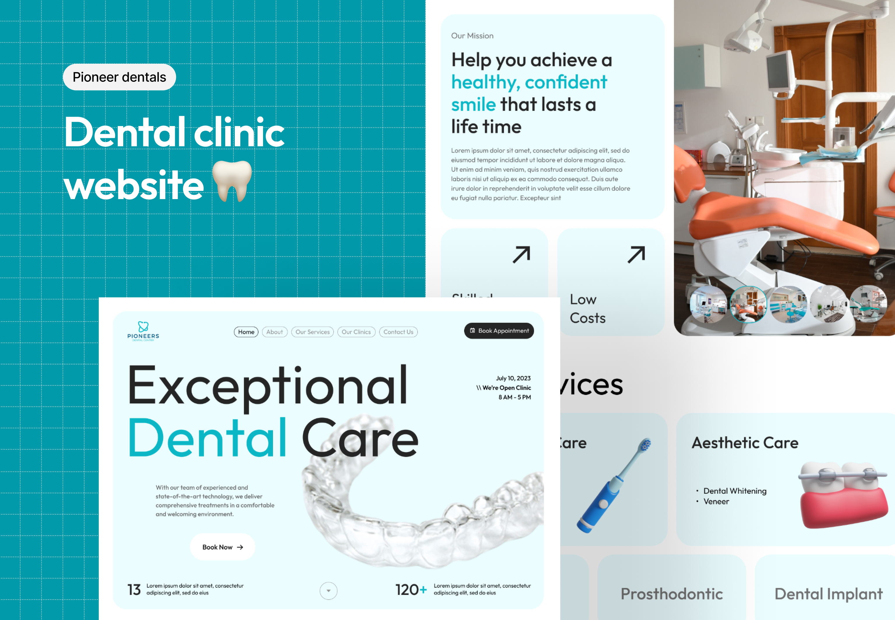 Smile Bright: Your Premier Dental Destination! 😁🦷 branding clinic dental gulf hospital landing page qatar teeth ui user experience user interface website