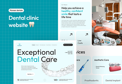 Smile Bright: Your Premier Dental Destination! 😁🦷 branding clinic dental gulf hospital landing page qatar teeth ui user experience user interface website