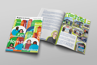 Print | Habitat For Humanity Newsletter branding design graphic design illustration logo print spokane vector