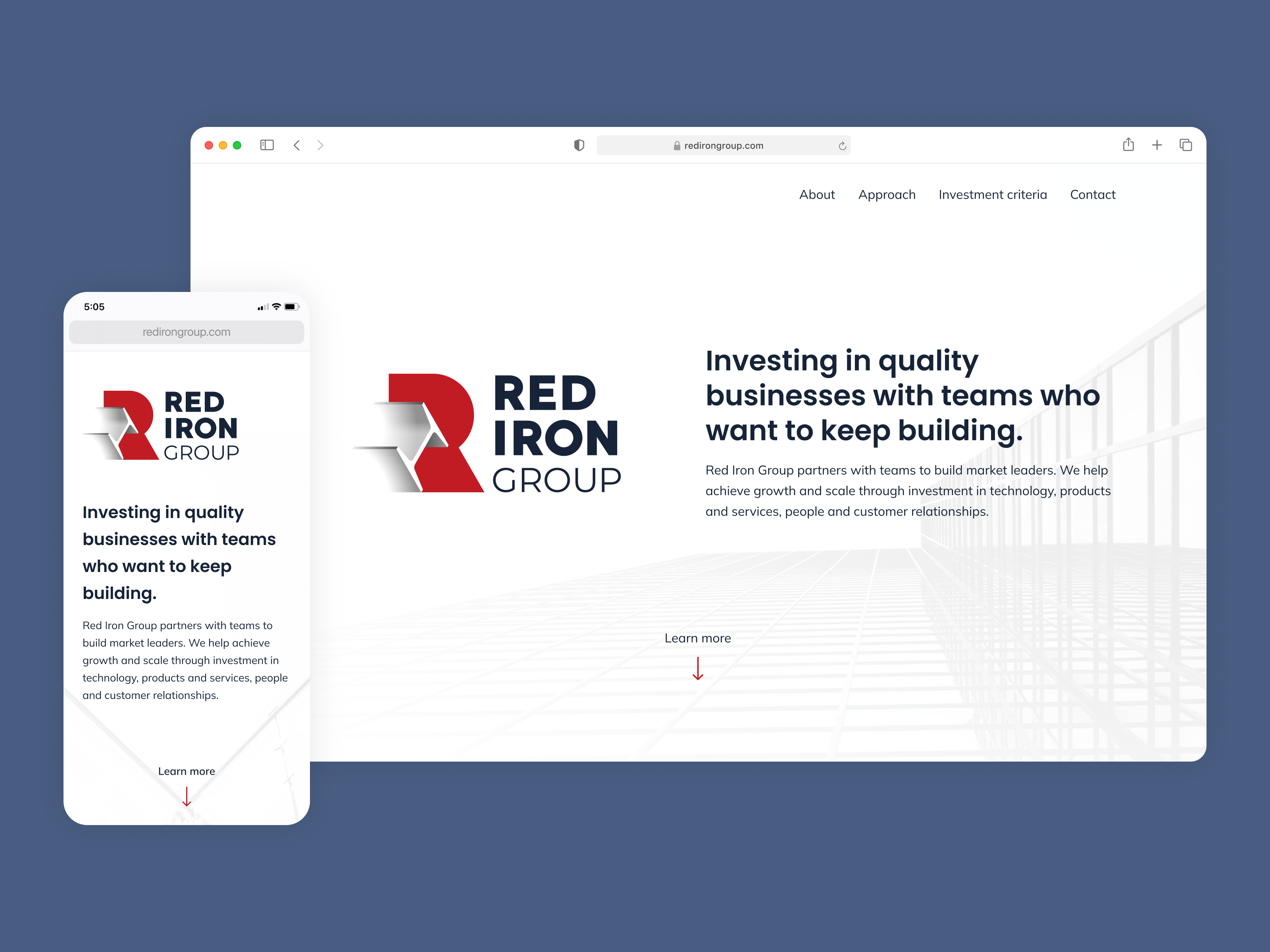 Red iron group,  UI design by Osvaldo Martinez on Dribbble