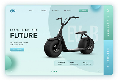 Electric EV-B Bike 3d animation branding design graphic design illustration logo motion graphics ui vector