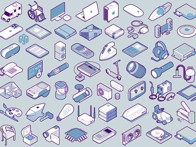 Isometric Devices adobe illustrator apple atari icon set instructional graphics isometric isometric art mac nintendo nokia systematic design tech technical drawing technical graphics technical illustration thumbnail transport vector graphics video game xbox