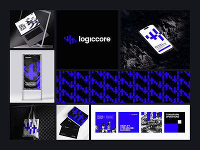 Logiccore - Branding animation brand brand guidelines brand sign branding business identity logo logo design logotype marketing motion graphics packaging smm startup