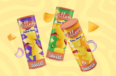 Cravers Chips Branding and Packaging animation branding design graphic design illustration logo social media vector