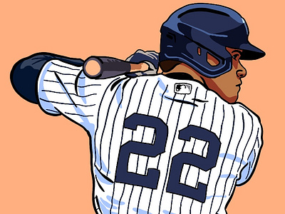 Juan Soto Illustration baseball digital art illustration mlb new york yankees sports yankees