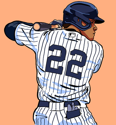 Juan Soto Illustration baseball digital art illustration mlb new york yankees sports yankees