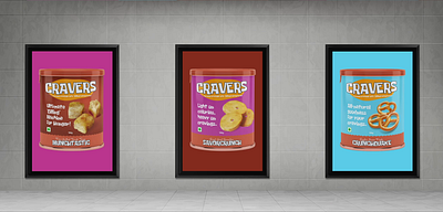 Cravers Chips Branding and Packaging animation branding design graphic design illustration logo social media ui ux vector