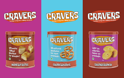 Cravers Chips Branding and Packaging animation branding design graphic design illustration logo social media ui vector