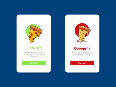 Daily UI _ 011 | Flash Message apppizza daily ui design flashmessage paydesign ui ux