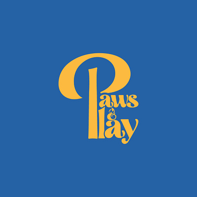 Paws and Play Logo branding graphic design logo