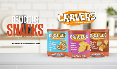 Cravers Chips Branding and Packaging animation branding design graphic design illustration logo social media ui vector