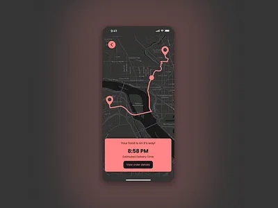 Daily UI - 020 Location Tracker app app design daily ui delivery app design location tracking ui ui design ux ux design