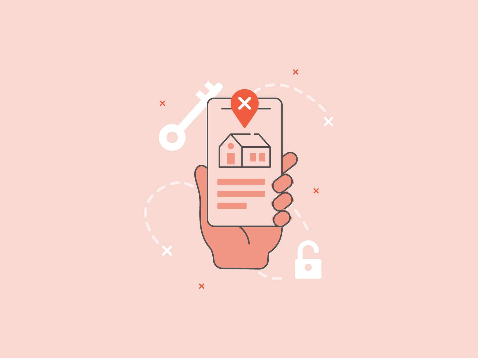 Xome "X Marks the Spot" Campaign | Illustration Library animation auction branding campaign digital illustration home icon set iconography icons illustration real estate search x marks the spot xome