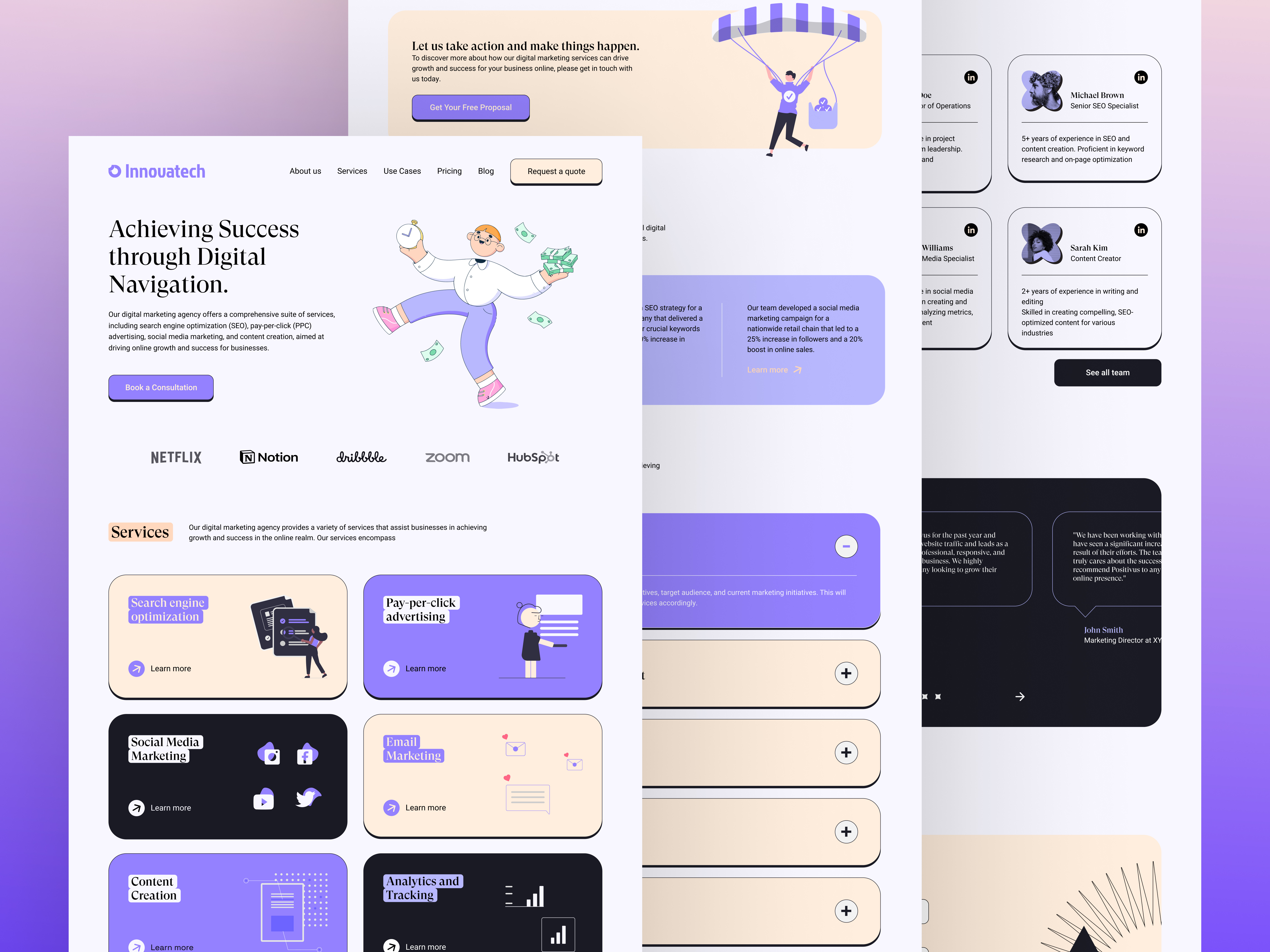 Example of Website Design & UI/UX Solutions