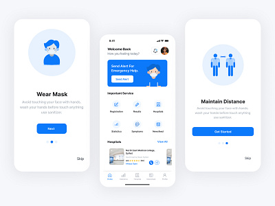 Covid-19 Vaccine Mobile App Design app app design apps tamplate apps ui branding business ui design figma illustration logo medical app mobile app design mockup prototyping ui ux website wireframing