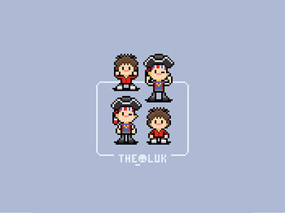 Pixel Art Characters - The Goonies characters chunk and sloth pixel art pixel artist retro games the goonies the oluk video games